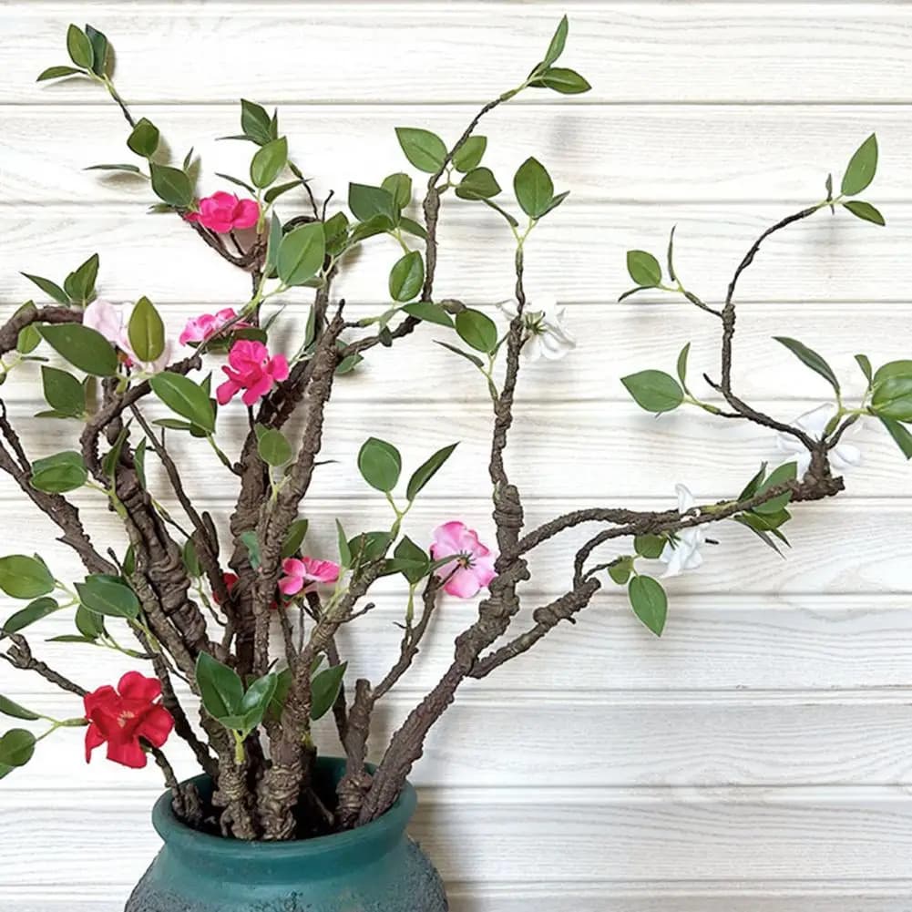Rami di Fiori Artificiali, Petali in Seta, Fiori Artificiali ad Alta Simulazione con Petali Morbidi, Piante Finte Realistiche per la Casa