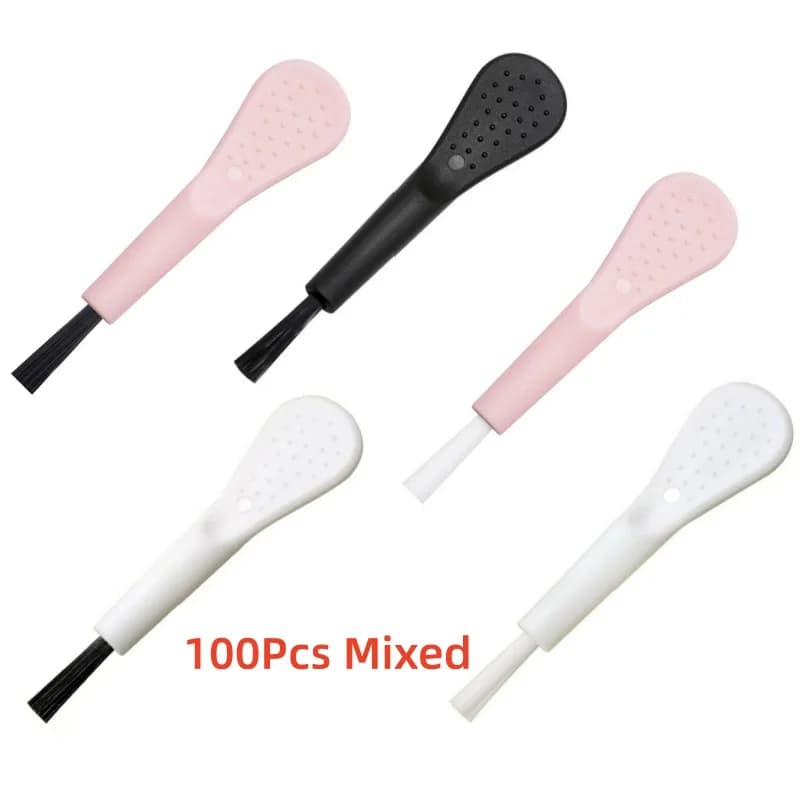 Set of 100 Cleaning Brushes Cellular Phones, Small Brush for Slot Cleaning, Soft Brush for Powder Removal, Mini Soft Leather Brush