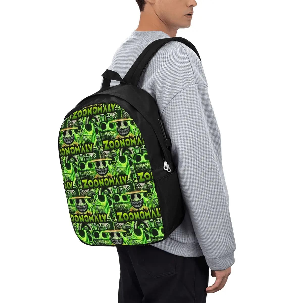 Zoonomaly Cartoon Steam Game Zaino da viaggio per notebook, borsa per computer, borsa da scuola per studenti universitari, borse a tracolla per laptop per uomo e donna