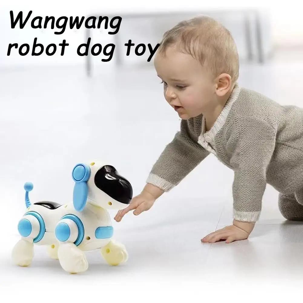 Cane robot interattivo per bambini, cucciolo elettronico che cammina con luci e canta, giocattolo educativo, regalo senza batteria K4x9
