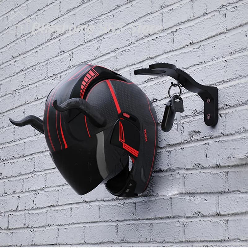 【S】Motorcycle Helmet Hook Racks Multipurpose Hook Hanger Home Luggage Jacket Holders Kitchen Cabinet Shelf Wall Mount Hooks
