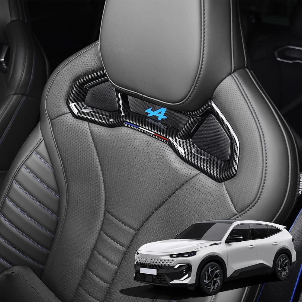 For Renault Filante 2026 2027 Carbon Fiber Car Seat Backrest Covers Trim Automobile Interior Accessories LHD/RHD
