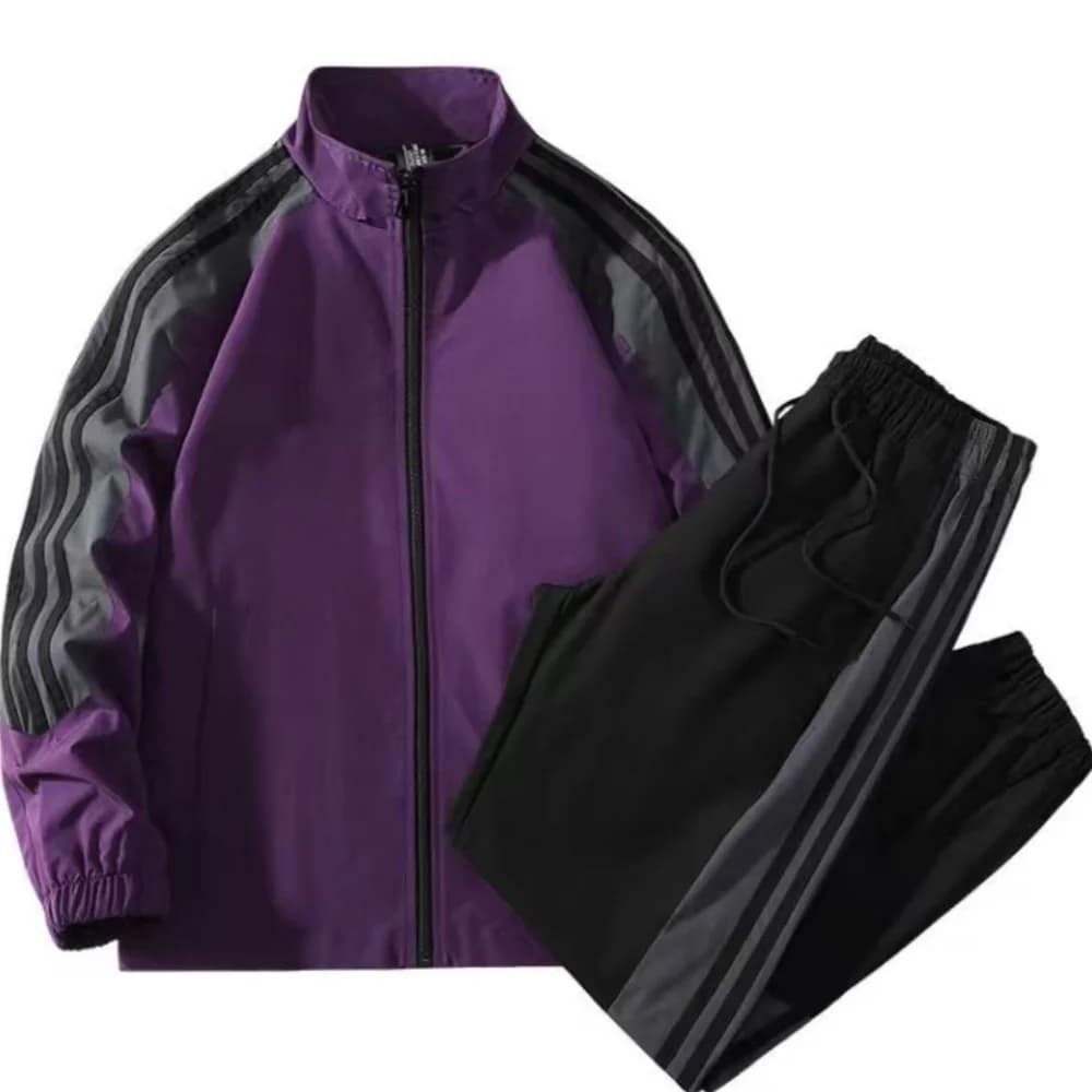 New Spring and Autumn Sports Set for Men, Casual Jacket and Comfortable for Sports and Leisure, Set Two Pieces of High Quality