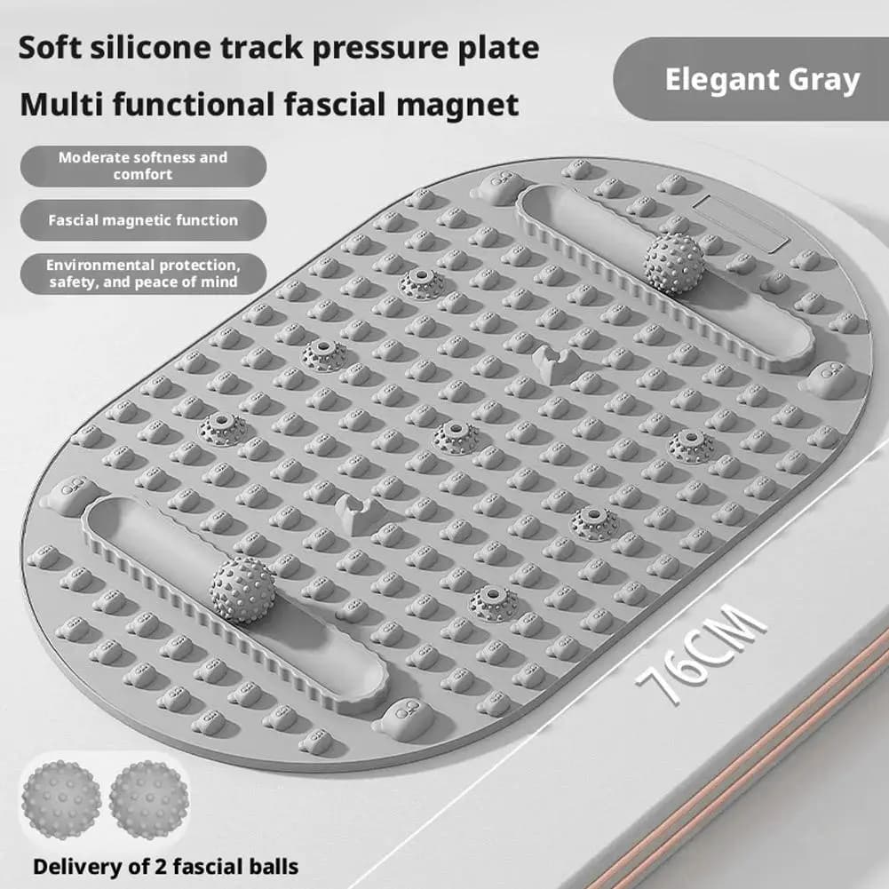 Yoga foot massage mat with acupression, anti-fatigue, with stones and acupunctures, portable, for walking C4E8