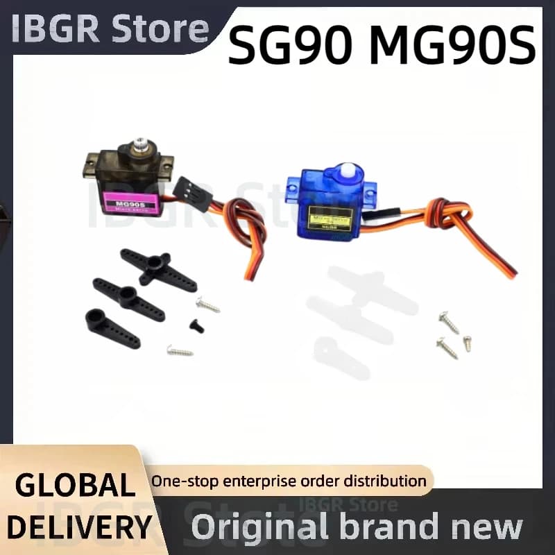 Servo Micro Tower Pro MG90S 9g con Ingranaggi in Metallo, Versione Migliorata dello SG90, per Modelli RC di Veicoli, Elicotteri, Barche e Auto