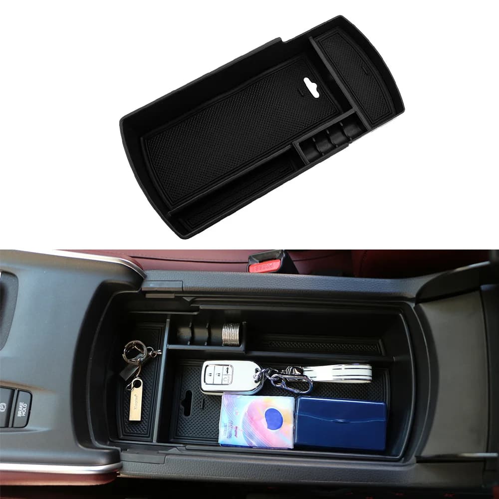 Organizer per Console Centrale Auto per Honda Accord 10a Generazione Inspire 2018-2022, Vassoio Inserto Bracciolo in ABS, Accessori