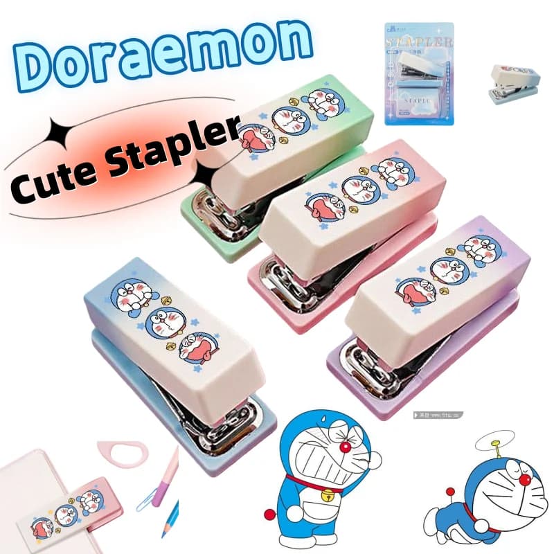 Cucitrice Doraemon Cucitrice piccola personalizzata simpatico cartone animato alla moda per ragazzi e ragazze, uso domestico e in ufficio, regalo per gli amici
