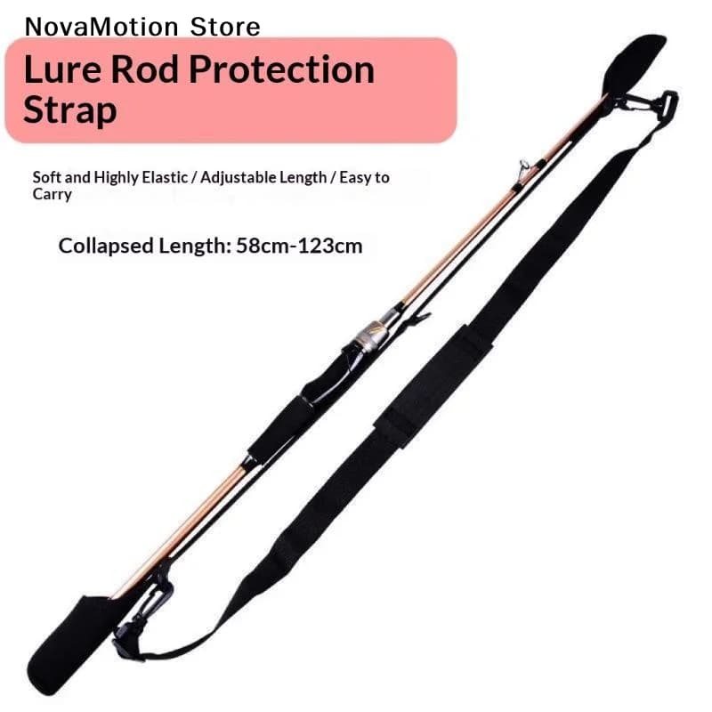 [NM]Adjustable Fishing Rod Sling With Cap Protection Strap For Outdoor Sea Fishing Fans[NM]