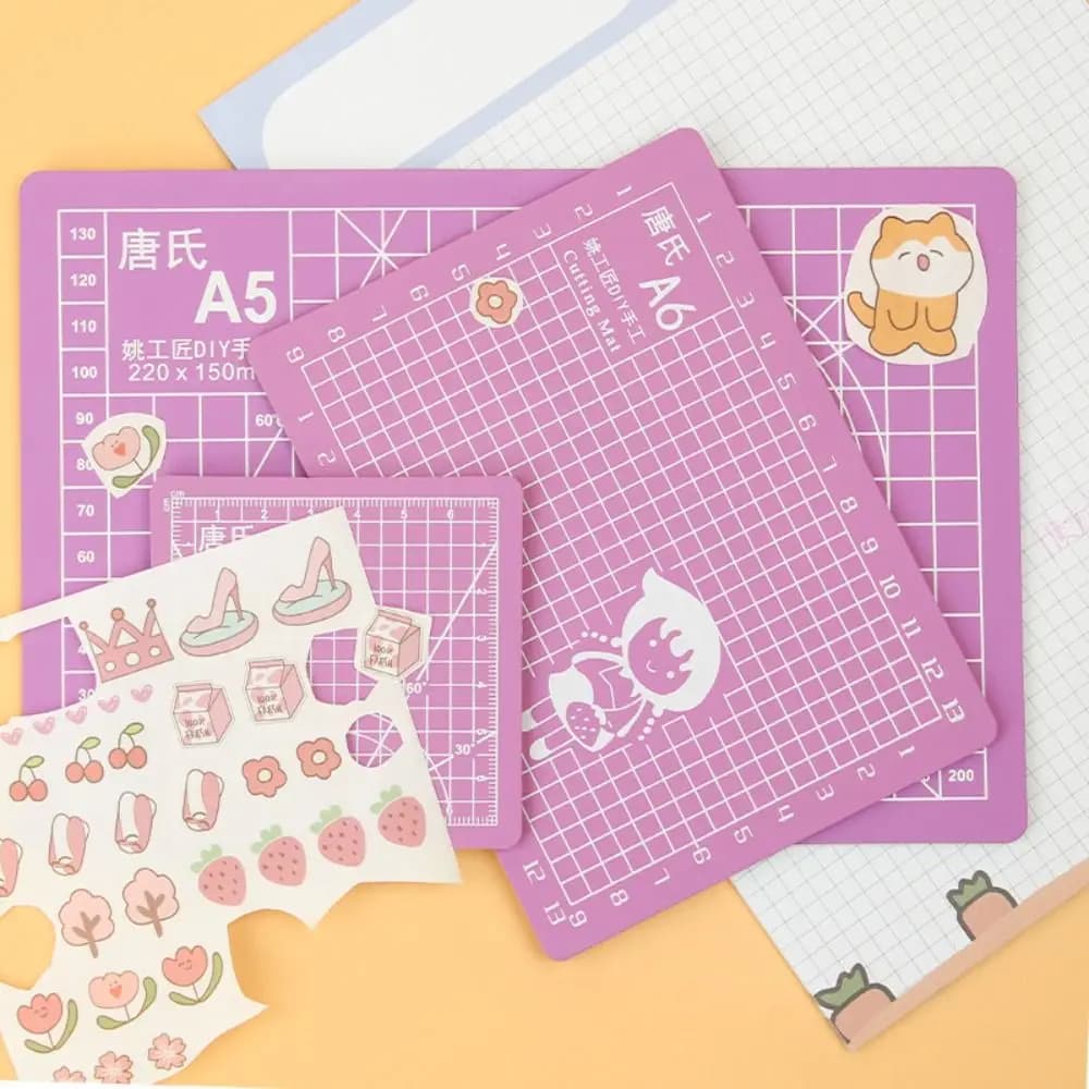 DIY Crafts Workbench Writing Mats Repair Tools Engraving Board Patchwork Mats Paper Cutting Board A6 Gridded Cutting Mat