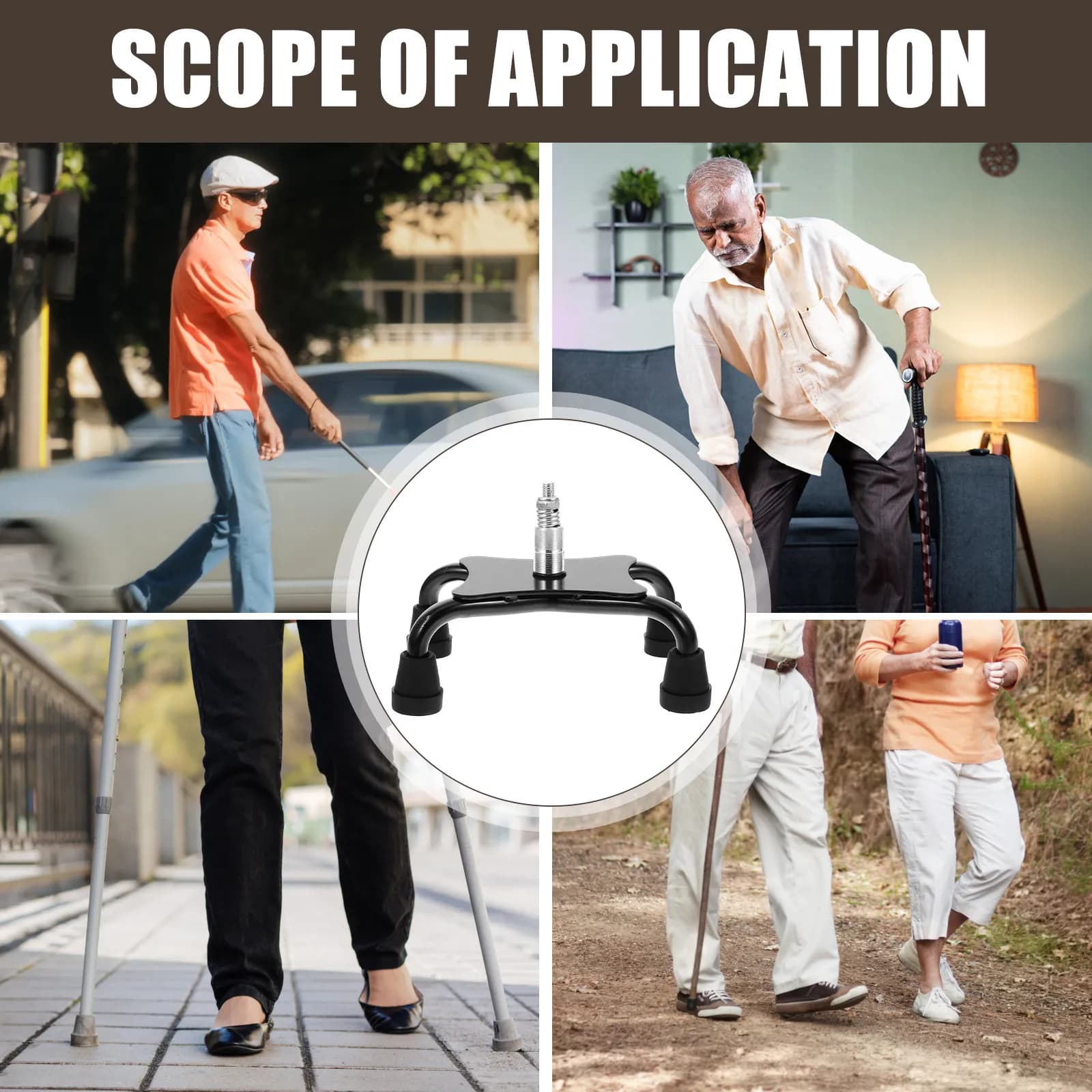 Anti-Slip Toe for Stick, Universal Replacement for Trekking and Hiking Sticks, Cover Wall decal