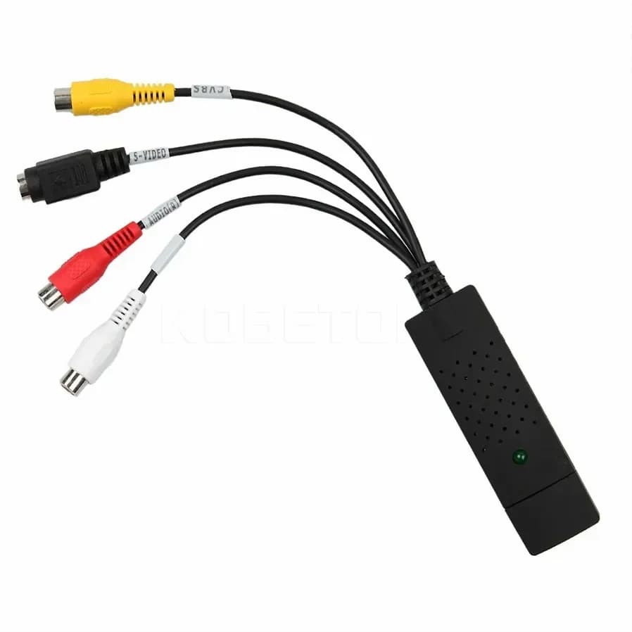 Scheda adattatore di acquisizione audio TV DVD VHS a 4 canali, cappuccio più facile, adattatore di acquisizione DVR video TV, acquisizione USB 2.0 facile da capturare