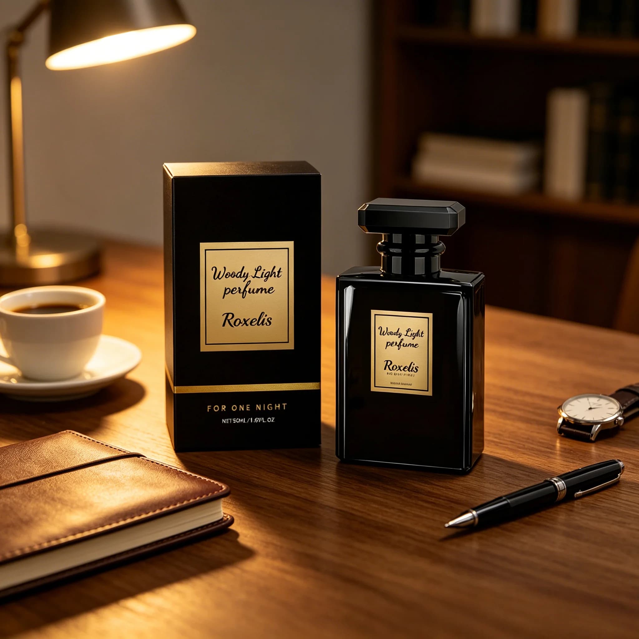 ROXELIS Woody Light Perfume, Long-Lasting Fragrance, Elegant Fresh Natural Eau De Toilette, Portable Cologne for Daily Use