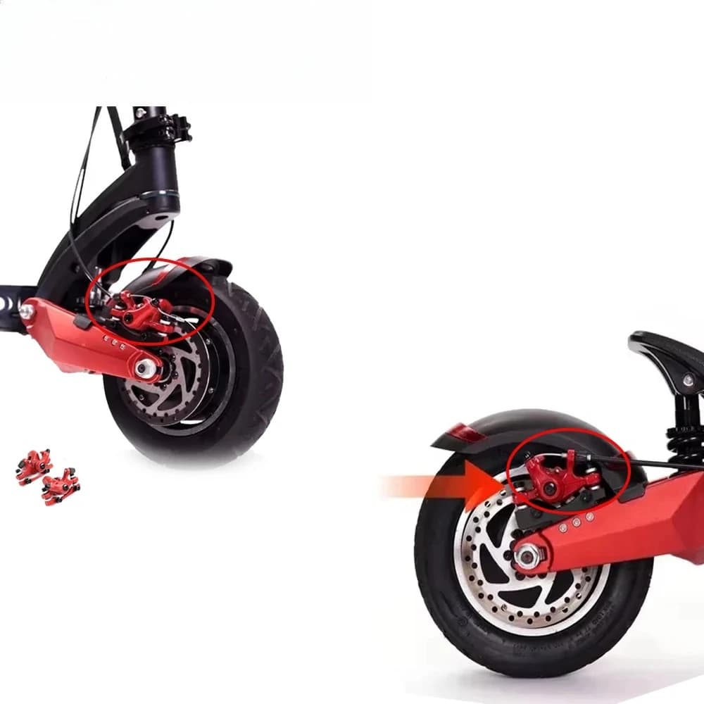 Pinza freno a disco anteriore posteriore di ricambio in lega di alluminio adatta per scooter elettrico Dualtron VSETT Zero 10X Contiene parti pastiglie freno