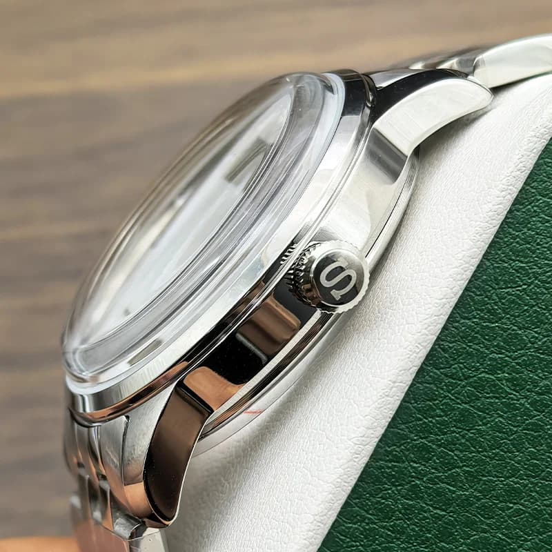 Cassa per Orologio NH35 40mm, Stile Cocktail, con Fondello Trasparente, Compatibile con Movimenti NH35 NH36 NH38 NH39 4R, Vetro Arcuato Personalizzato