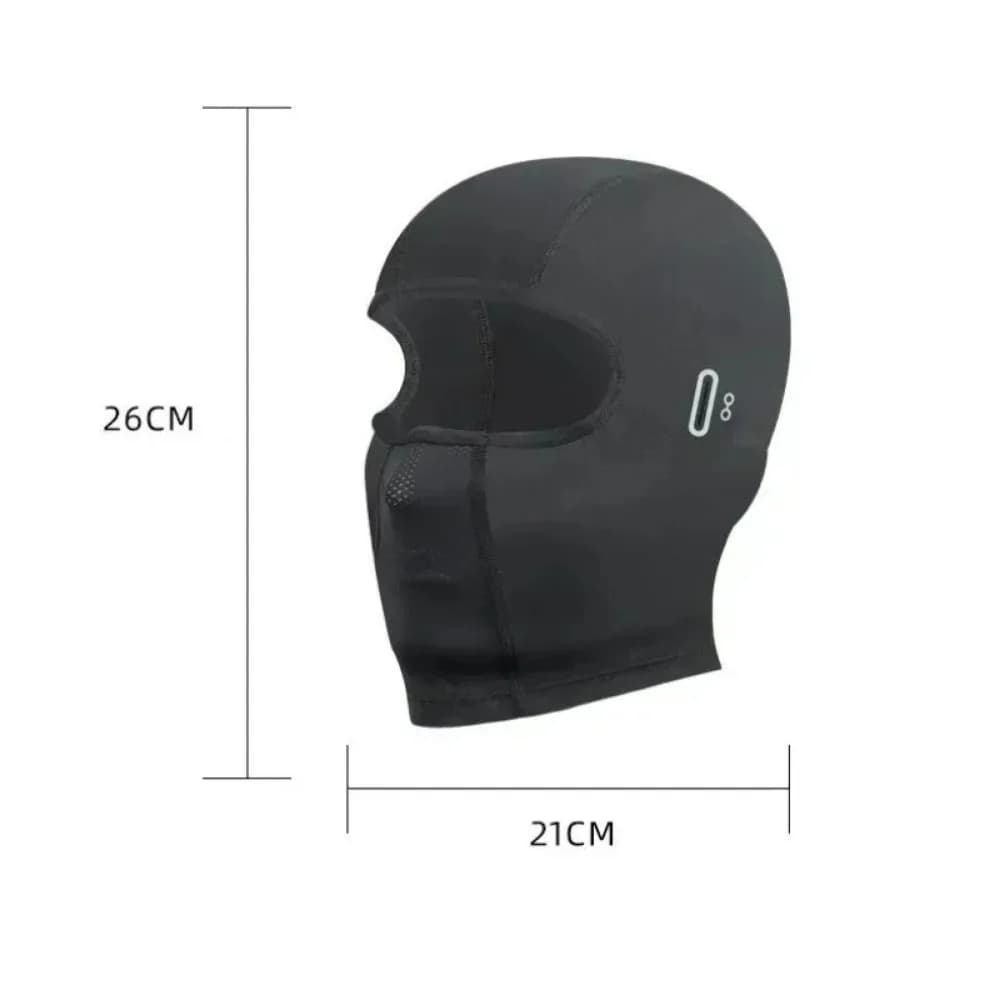 Copricapo Estivo in Seta Ghiacciata Anti-UV per Protezione Solare, Sottocasco, Cappuccio Integrale per il Viso