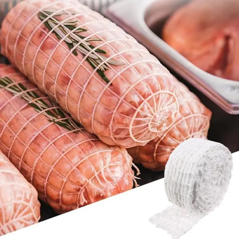 3M Cotton Net Bag for Meat, Ham, Sausage, Pig Roll, Sausage Net Cover, Kitchen Tools, Wired Net Bag for Hot Dog and Ham