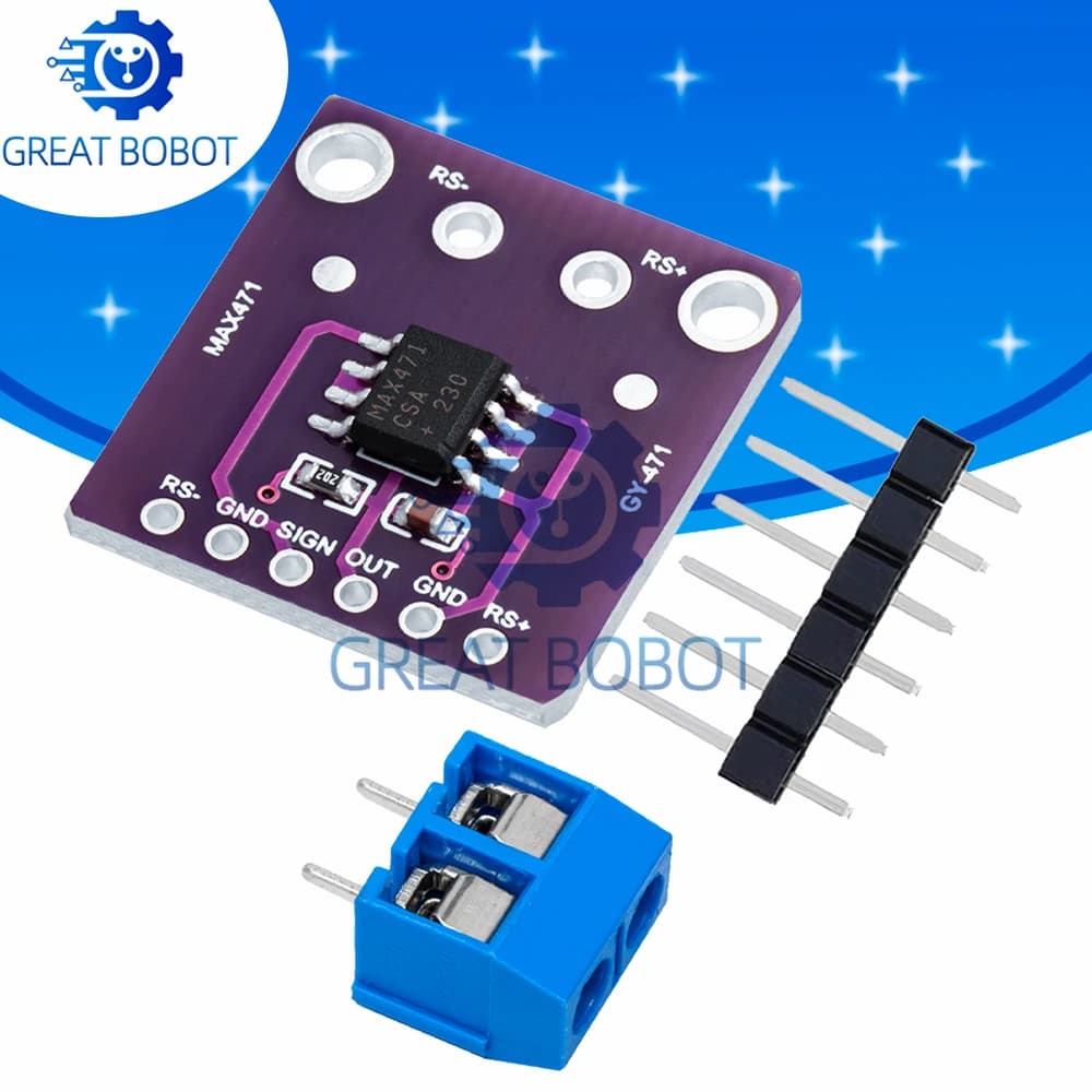 BS GY - Power Sensor Module 471 MAX471 3A: Current Detection Consumption for Arduino, CC 0 - 30 V