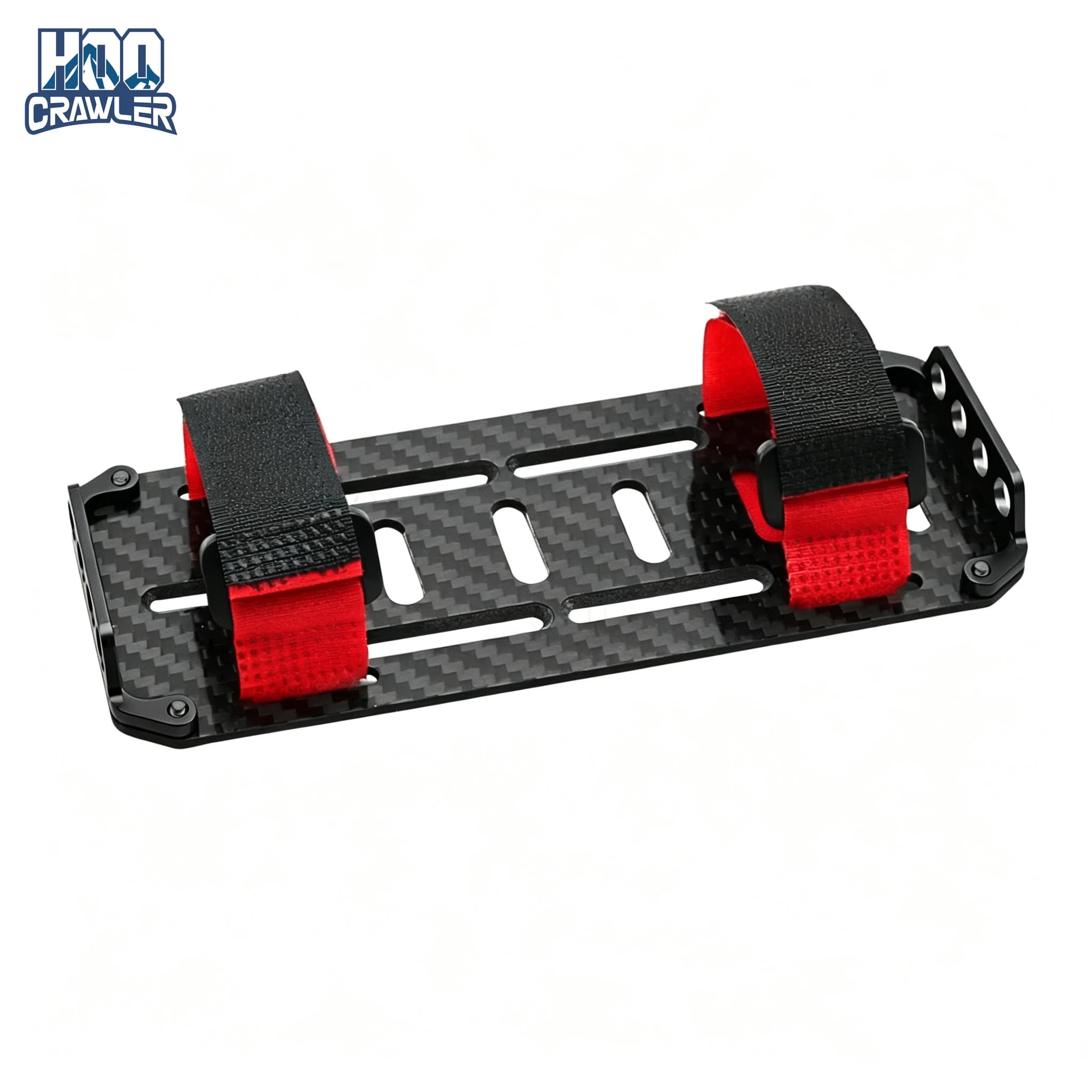 Piastra di Montaggio Batteria in Fibra di Carbonio Nera per Auto RC Scala 1:10, Modelli RC Crawler Axial SCX10 CC01 F350 D90 RC4WD, Parte di Ricambio