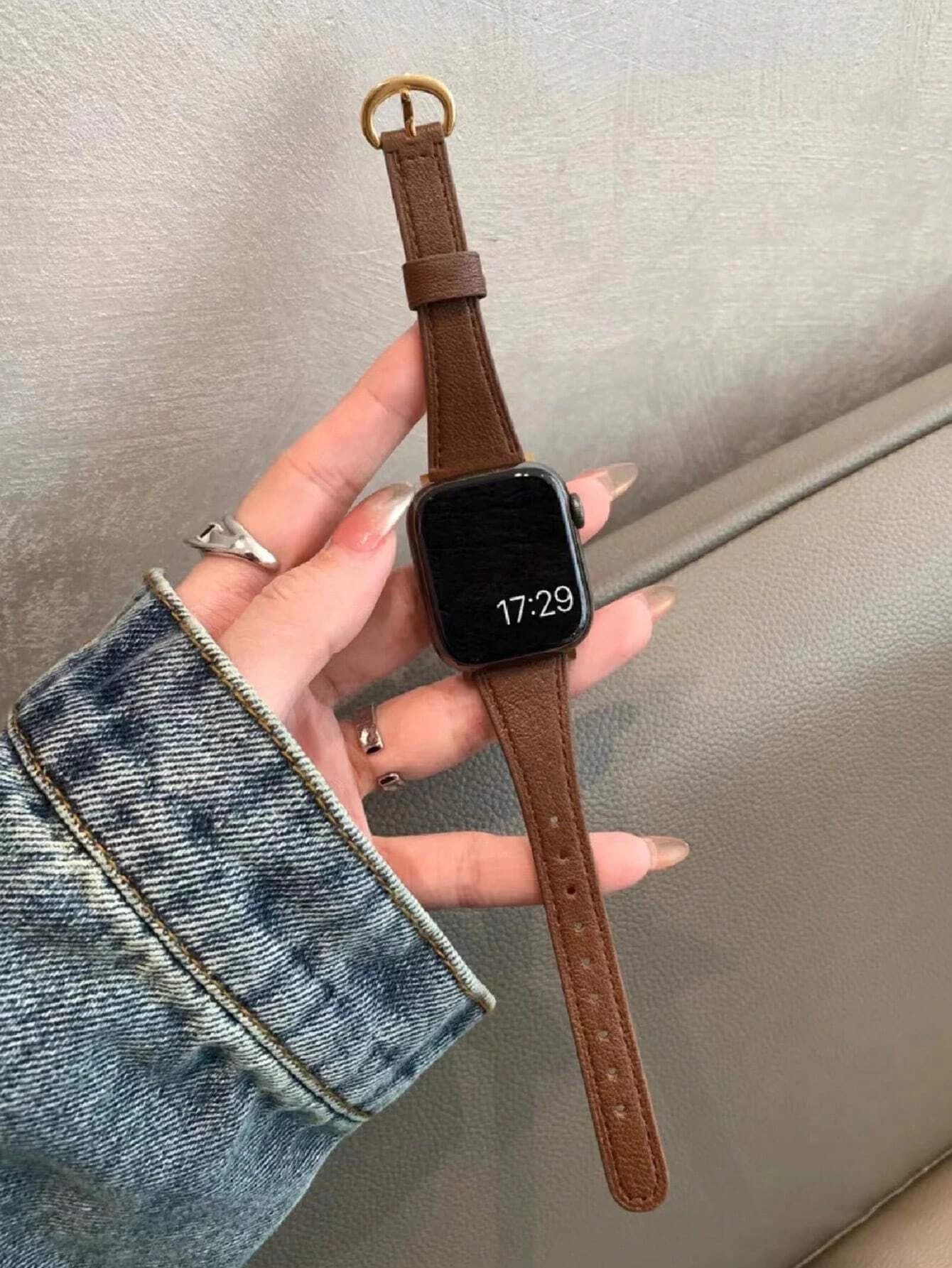 Cinturino in pelle per Apple Watch da donna Ultra 11/10/9/8/7/6/5/4/3/2/1 SE 38mm 40mm 41mm 42mm 44mm 45mm 46mm