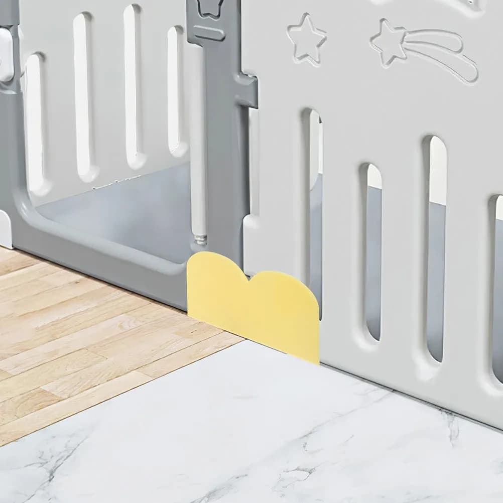 2 Pezzi Clip Stabilizzatrici per Box Neonati, Accessori per Recinzione, Base di Sicurezza Anti-Piegatura, Ricambi, Stabilizzatore di Sicurezza