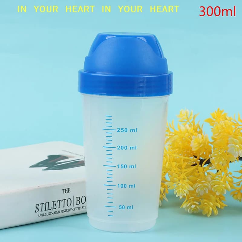 【X】Bottiglia shaker da 300 ml, creativa, per milkshake, bottiglia per miscelare proteine in polvere, tazza shaker