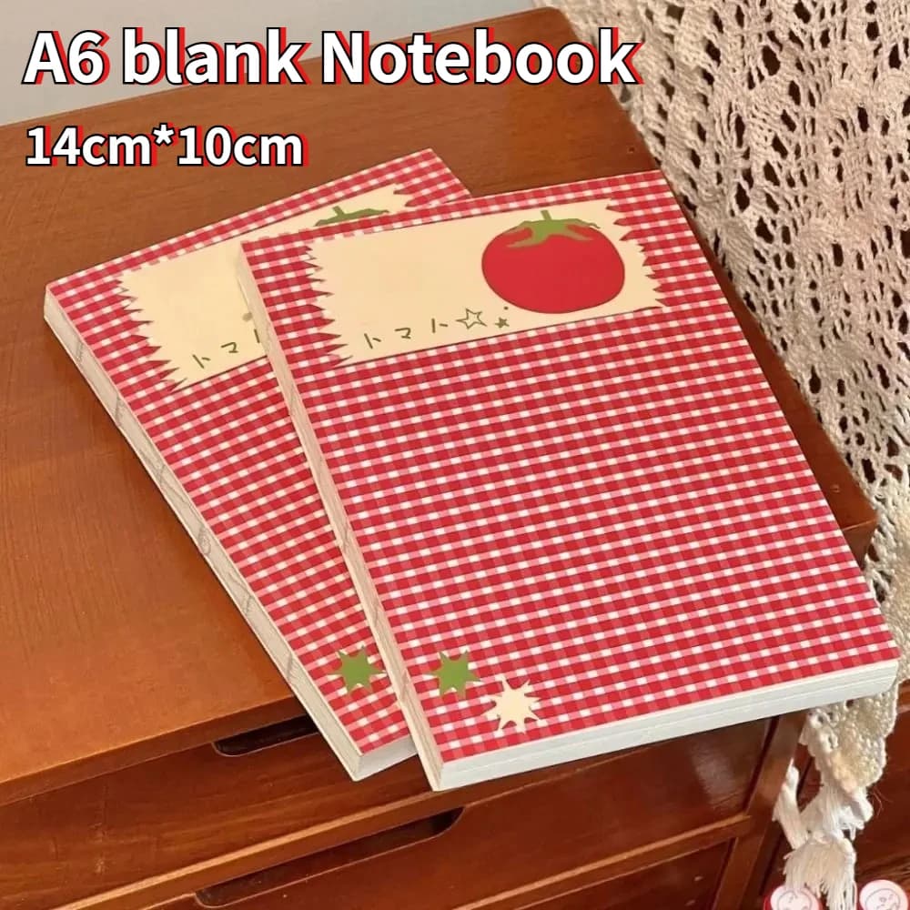 Portable A6 Notebook Thick Blank Diary with 80 Page Schedule Notebook for Writing Drawing Sketching Journaling Mind Map Book