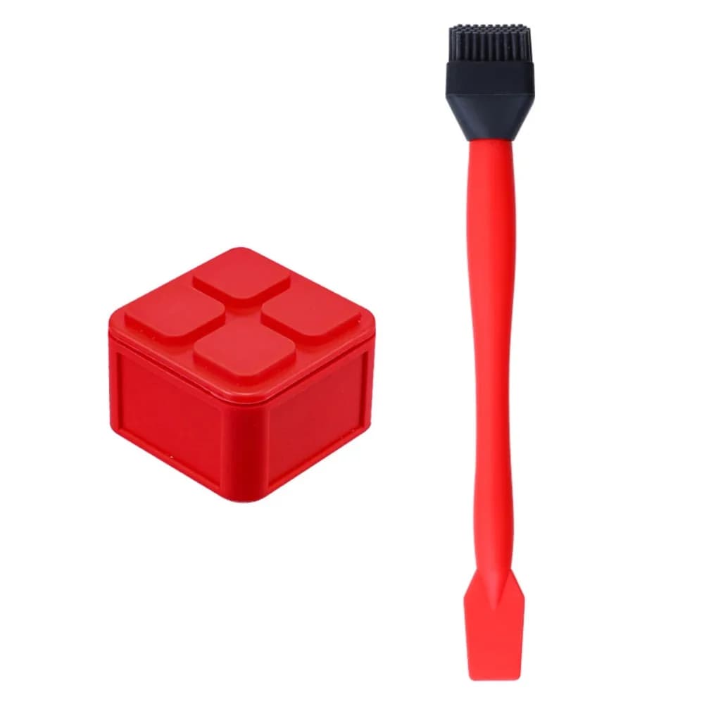 Pratico Pennello per Colla in Silicone Multiuso Facile da Pulire Scatola Portacolla con Coperchio Sigillabile Kit Pennello per Colla Strumento Manuale Fai-da-Te