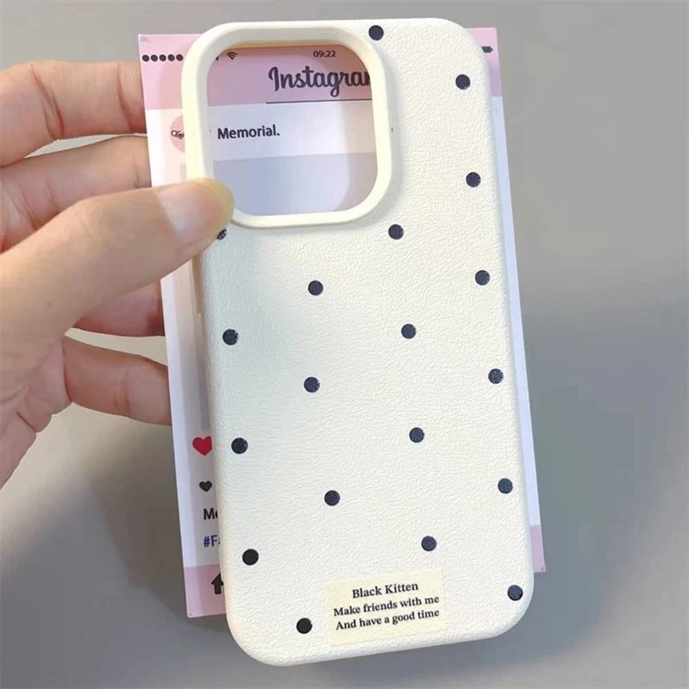 Black Wave Poin Lichee Pattern Silicone Phone Case For IPhone 16 12 13 14 15 Pro Max 16 15 14 Plus Shockproof Bumper Cover Case