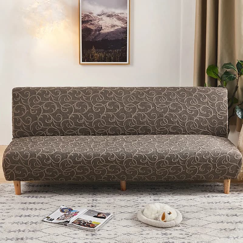 Thick jacquard cover in relief 3D Seat cover without armrests high-end anti-dust cover