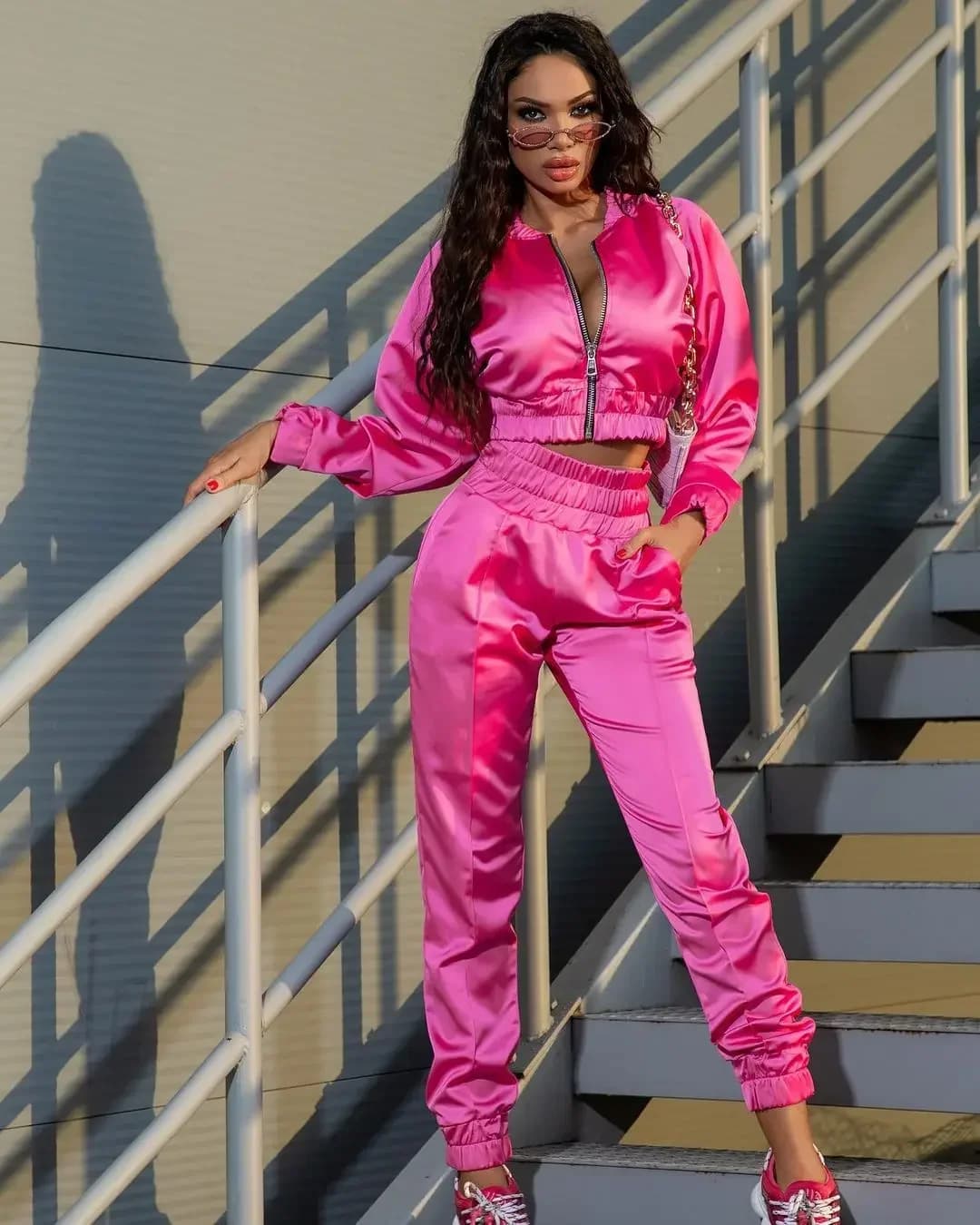 Pop Two Piece Sets Women Tracksuit Pants Set Spring Fall Shirt Trousers Elegant Elegant Shirts High Waist Wide Leg Suit Work Out