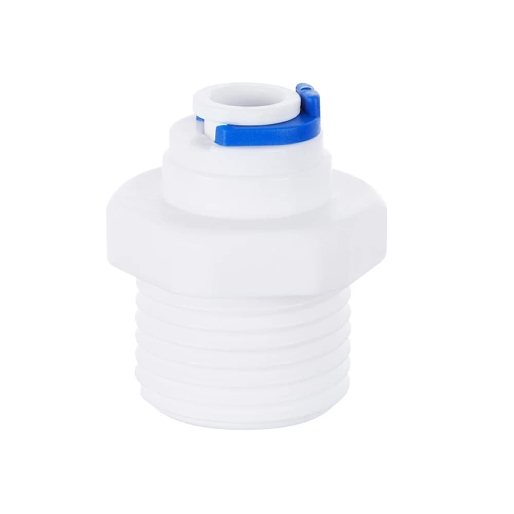 50Pcs 1/2" Male Thread To 1/4" Pipe Slip lock Quick-connectors Straight Elbow Irrigation Butt Pneumatic Pipe Connectors Fittings