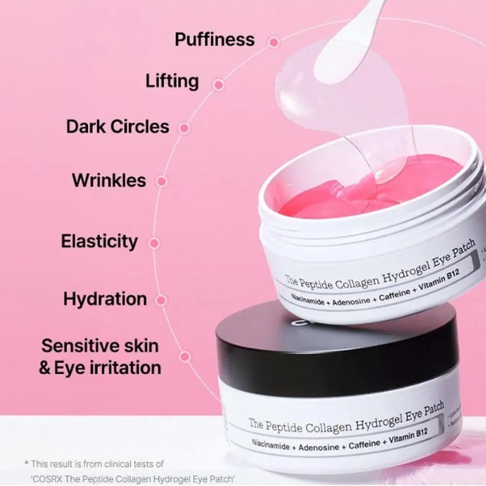Patch Eyes in Hydrogel to the Peptidic Collagen with Copper Peptides and Niacinamide to Reduce Rugs and Occhiaies, Hydrating Gel Rassodante