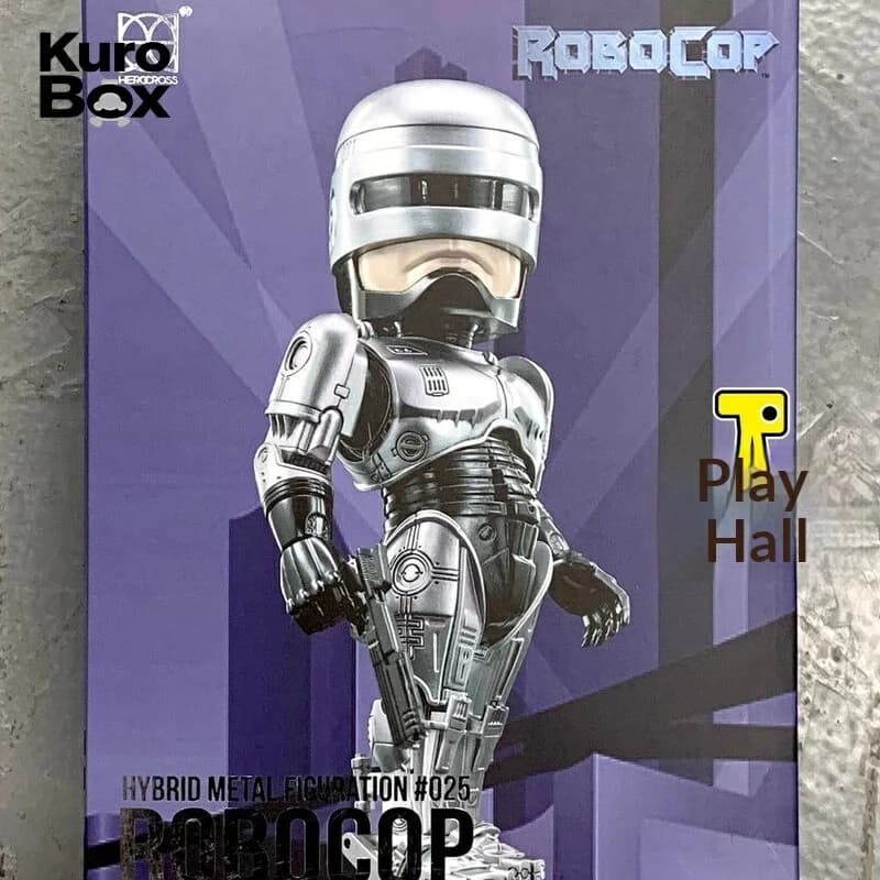 HEROCROSS RoboCop HMF 025 Figurina Ibrida in Metallo in Lega, Versione Q, Murphy, Action Figure da Collezione per Collezionisti di Giocattoli Anime