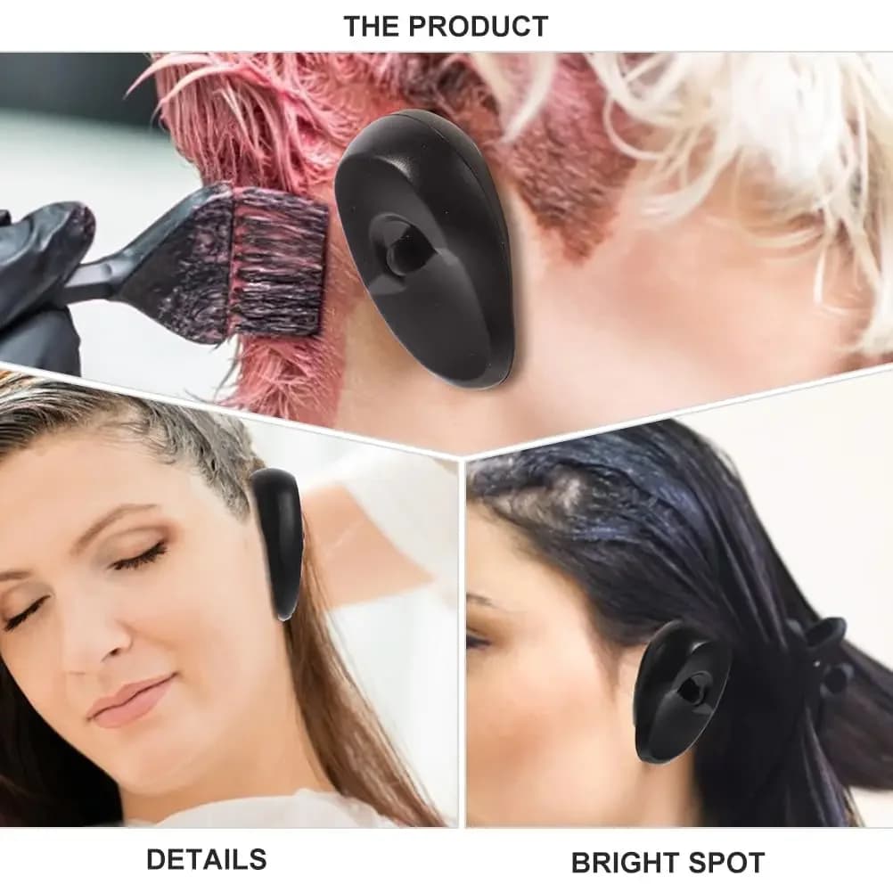 2 pieces cover for ear silicone coloring hair dyeing protection for ear shower waterproof ear protection ear protector caps accessories for salon styling