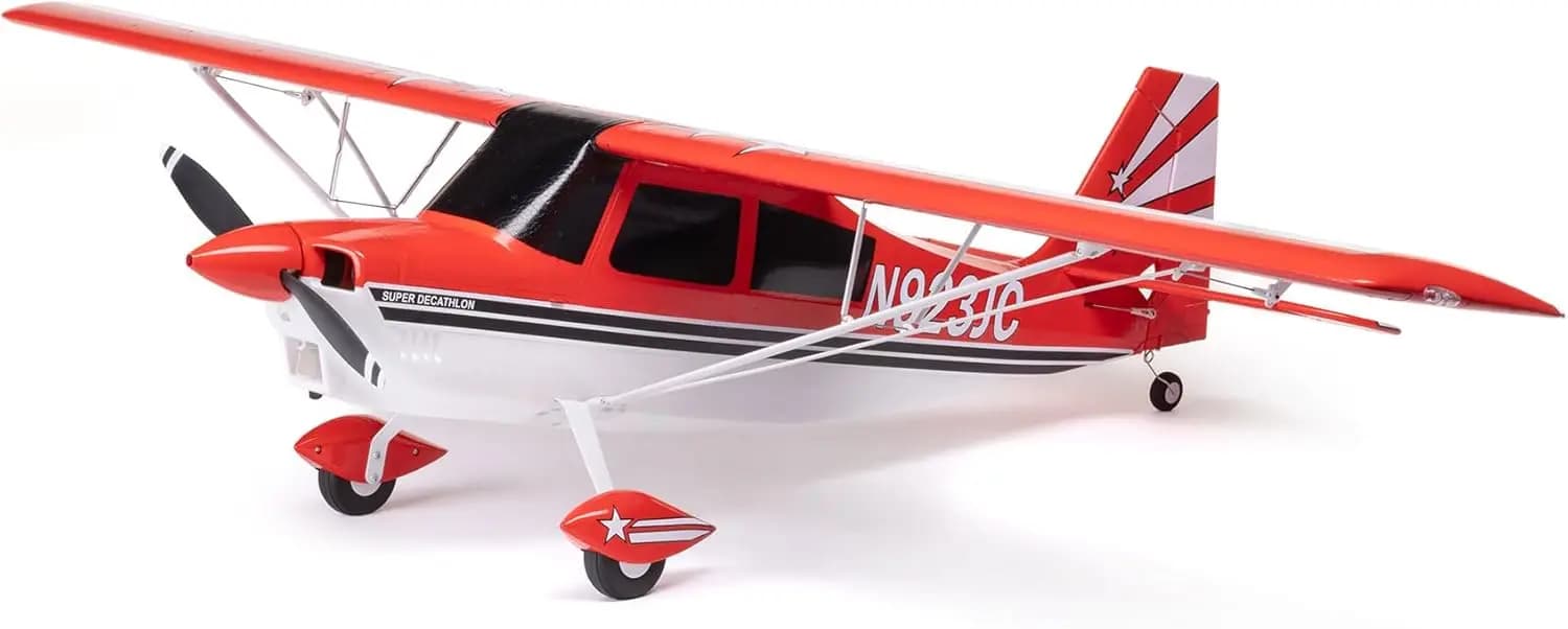 RC Airplane Super Decathlon 1.2m BNF Basic (Transmitter, Battery and Charger Not Included) with AS3X+ and Safe Select Technology for Stable Flight