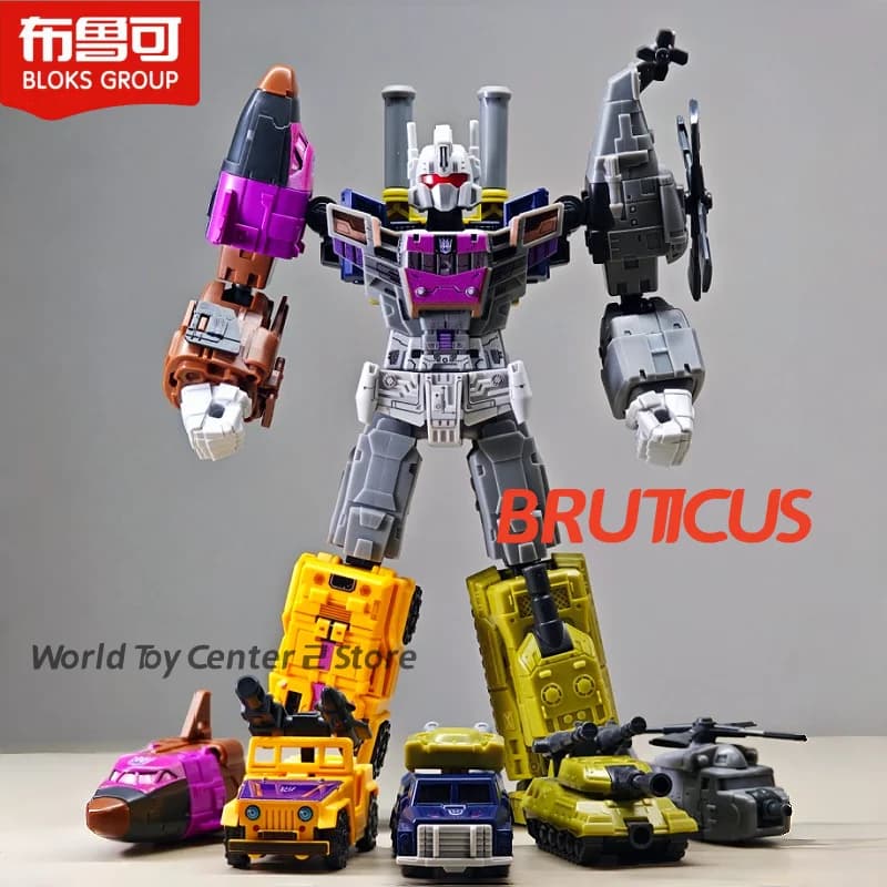 Original Blokees Bruticus Transformers Accessories Brawl Onslaught Swindle Vortex Vehicle Combination Set Robot Blind Box Toys