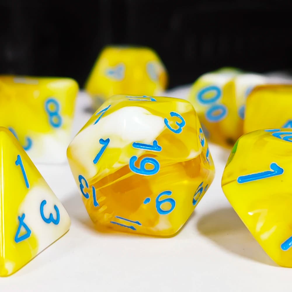 Set di 7 Dadi Colorati Personalizzati per DND, Giochi da Tavolo, Dungeons and Dragons, Giochi di Ruolo e Giochi Domestici