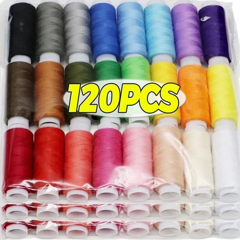 Bobine colorate Filo per cucire Rotolo Macchina Ricamo a mano Accessori per cucire Set di fili per cucire in cotone multiuso per la casa