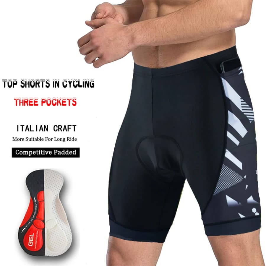 2 Tasche 2026 Pantaloncini da ciclismo da uomo Estate Coolmax Gel Pad Sport Triathlon Bici da strada Calzamaglia Mtb Pantaloni da ciclismo Uniforme Maillot