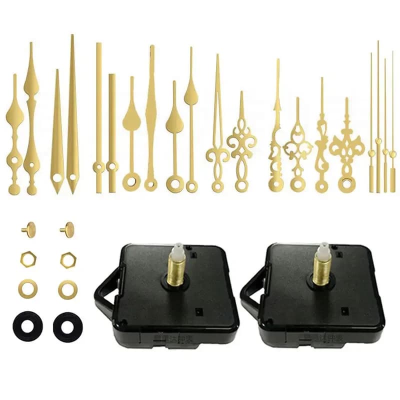Set di decorazioni per la casa movimento dell'orologio al quarzo accessori per orologi da parete fai da te + ago per orologio serie oro nero