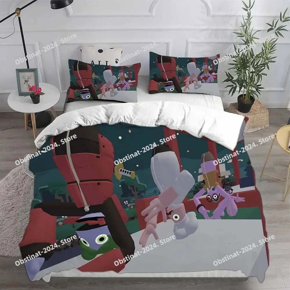 Gioco Yeeps Hide and Seek Set di biancheria da letto Copri letto Trapunte Copripiumino Federa Set da 3 pezzi Decorazione camera da letto per bambini per adulti