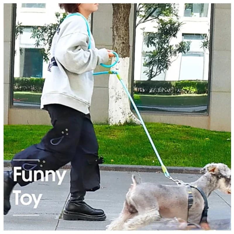Guinzaglio per cani da compagnia riflettente da corsa multifunzionale Tracolla Sport Corda da passeggio per cani Accessori moda per imbracatura per cani a mano libera