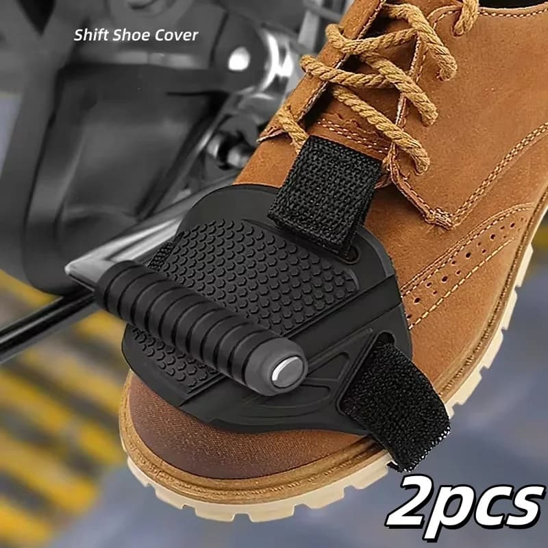 Tappetino cambio moto in gomma Copriscarpe antiscivolo per moto Stivali moto Protezioni cambio Accessori pad protettivi