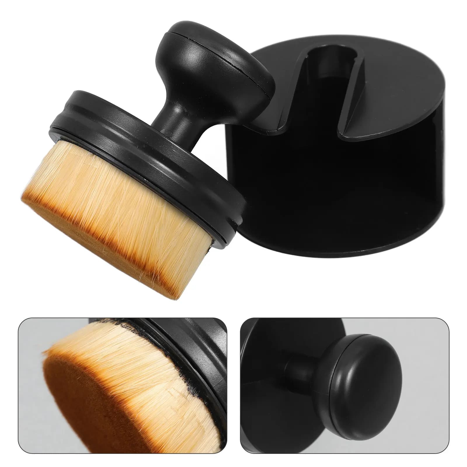 Set di 1 Pennello Applicatore Multifunzionale per Olio, Spazzola per Lucidatura Pneumatici Auto con Manico Ergonomico, Strumento per Pulizia e Ceratura Auto