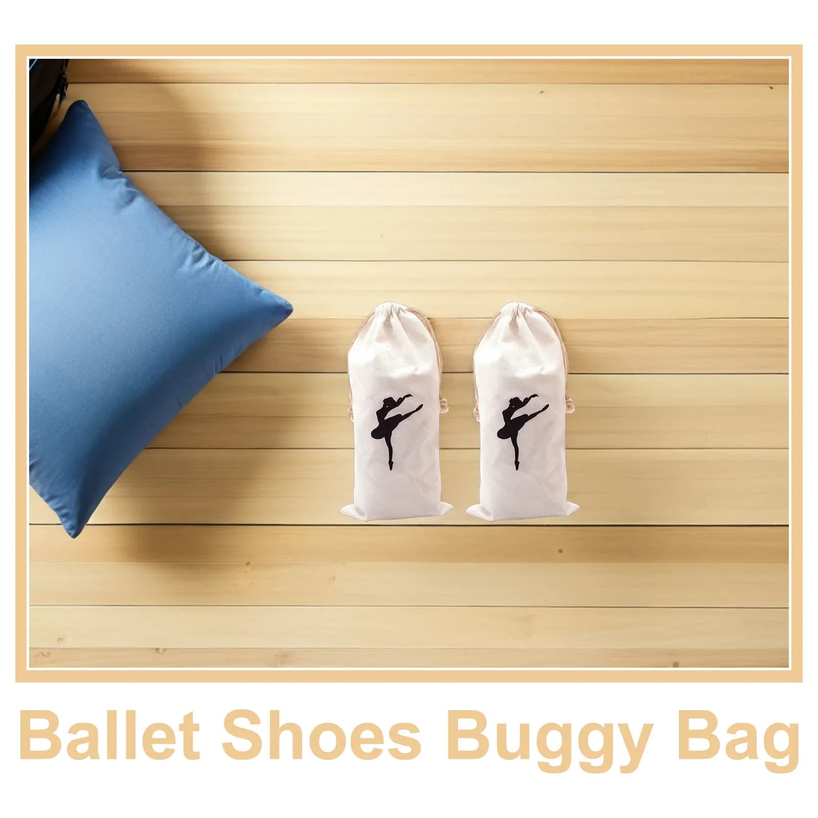 2 Pezzi Sacche Porta Scarpe da Danza Classica con Coulisse, Borse Multifunzione Traspiranti per Scarpe da Ballo, Organizer per Scarpette da Balletto