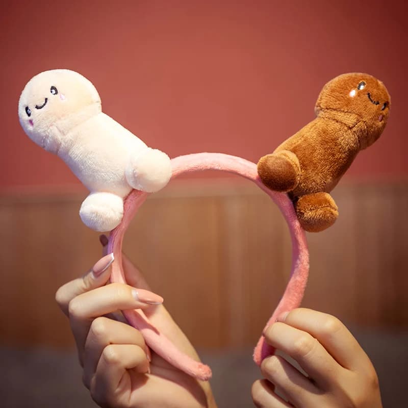One Size simpatico pene peluche fascia peluche Sexy farcito divertente simulazione bel regalo di natale per amante della fidanzata