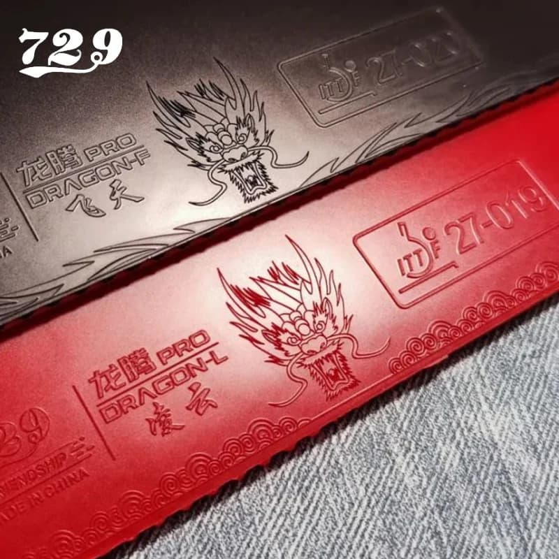 Friendship 729 Dragon F PRO L brufoli In gomma da Ping Pong In gomme da Ping Pong ITTF per 40 + palla per racchetta da Ping Pong bat paddle