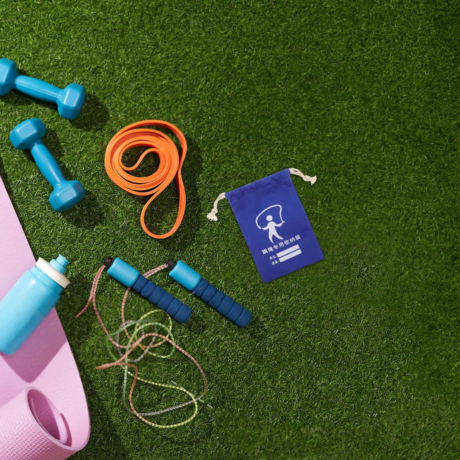 Poverty bag in Tela with Coulisse for Children, Organizer for Corda for Salta, Cancelleria, Borraccia, Gymnastics, Sport, Exercise and Various Objects