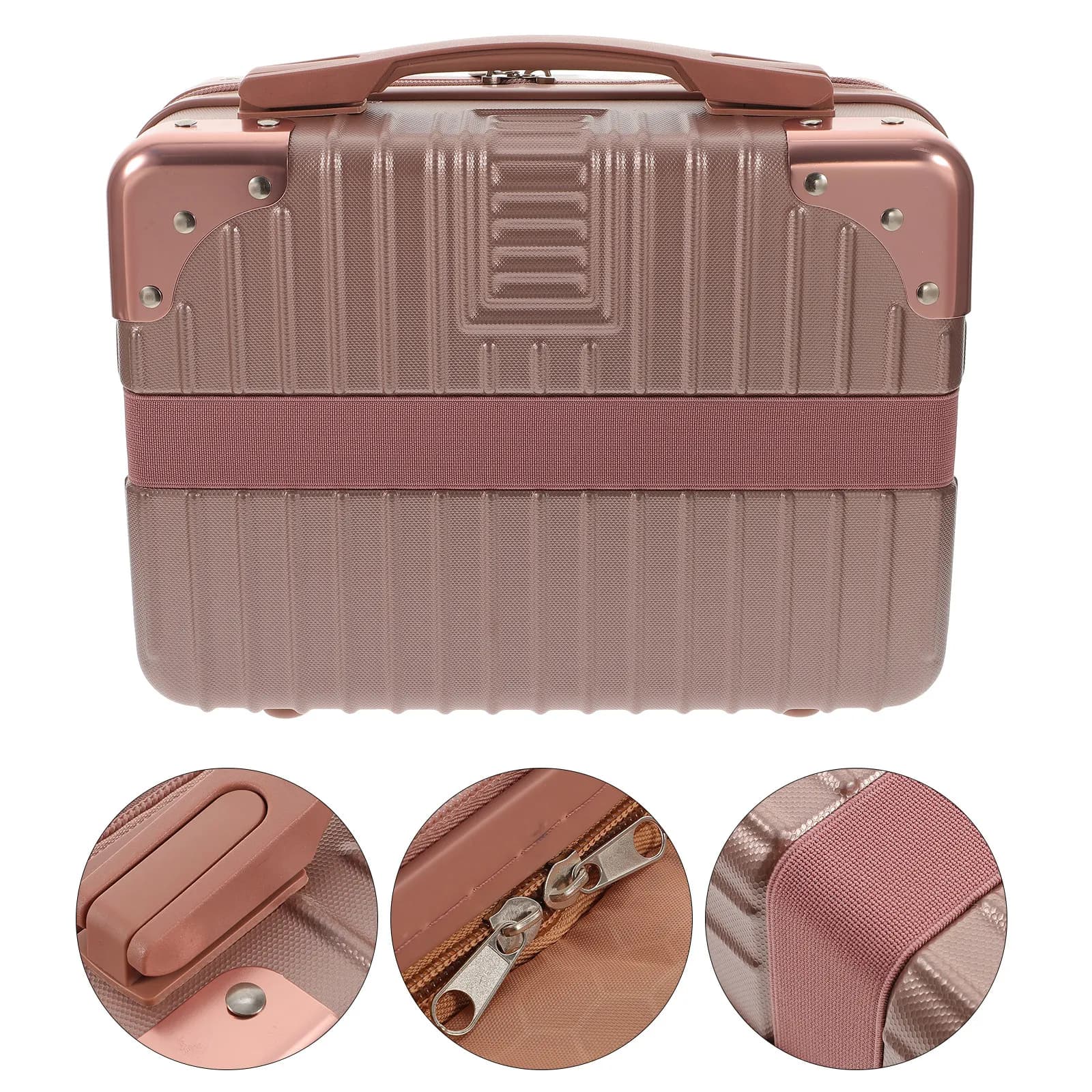 Valigetta da Viaggio per Cosmetici, Beauty Case Portatile per Donne, in Materiale Premium, Durevole, per Articoli da Toeletta