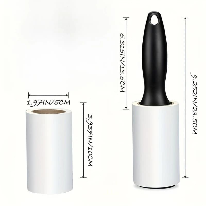Pet Hair Remover Lint Roller - Extra Sticky for Clothes, Furniture, and Carpet - Easily Removes Dog and Cat Hair, Hair Brush